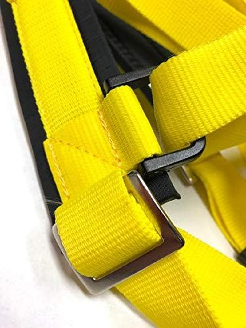 Adjustable Sled Pro Harness (Small, Yellow), Dog Harness Large Breed, Dog Pulling Harness, Giant Dog Harness, Sled Harness for Pulling, Great for Dog Joring