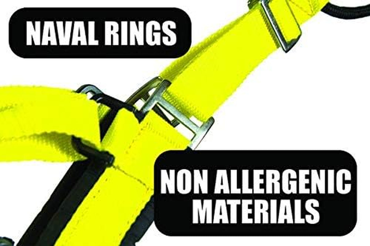 Adjustable Sled Pro Harness (Large, Yellow), Dog Harness Large Breed, Dog Pulling Harness, Giant Dog Harness, Sled Harness for Pulling, Great for Dog Joring